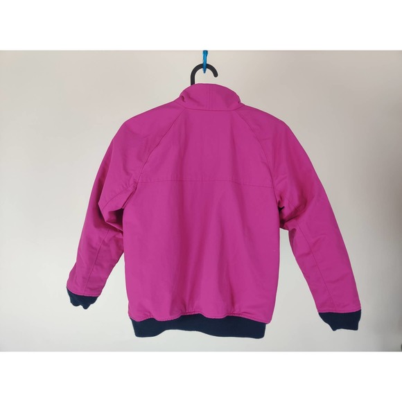 (V) Lands' End kids girl jacket winter puffy warm winter fuchsia sz S (8) - Picture 6 of 12